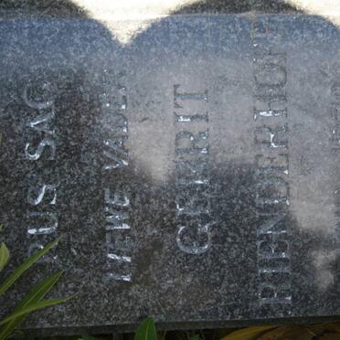 RIENDERHOFF Gerrit 1912-1970