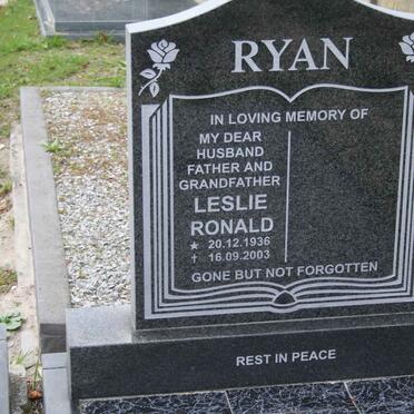 RYAN Leslie Ronald 1936-2003