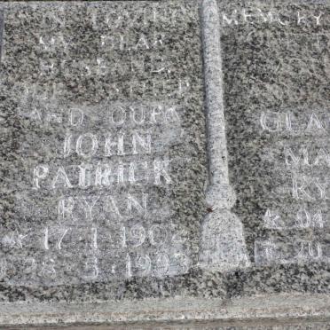 RYAN John Patrick 1902-1983 &amp; Gladys Mary 1904-1998