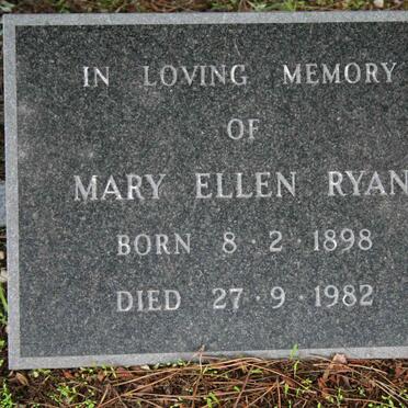 RYAN Mary Ellen 1898-1982