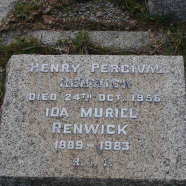 RENWICK Henry Percival -1958 &amp; Ida Muriel 1889-1983