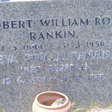 RANKIN Robert William Roy 1894-1956 &amp; Eva Stella RUSSELL 1901-1989