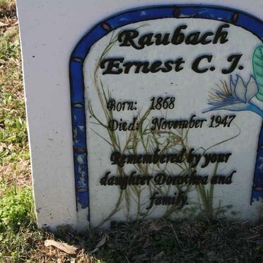 RAUBACH Ernest C.J. 1868-1947