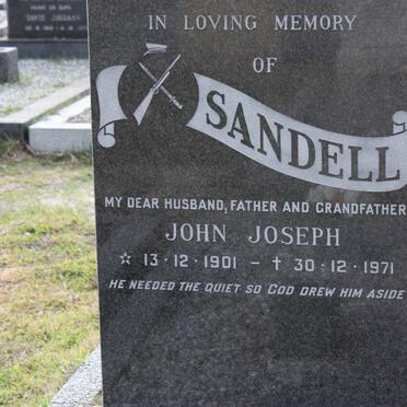 SANDELL John Joseph 1901-1971