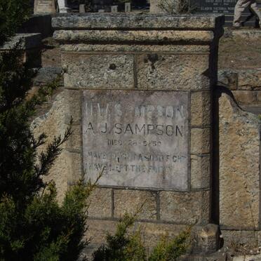 SAMPSON H.W. -1950 :: SAMPSON A.J. 