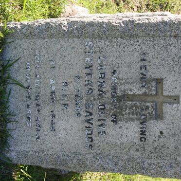 SAVIDGE Lorna Olive Stevens -1946