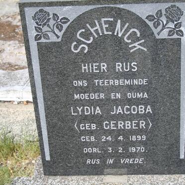 SCHENCK Lydia Jacoba nee GERBER 1899-1970 