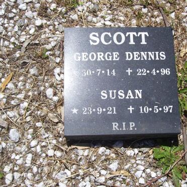 SCOTT George Dennis 1914-1996 &amp; Susan 1921-1997