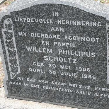 SCHOLTZ Willem Phillipus 1906-1956