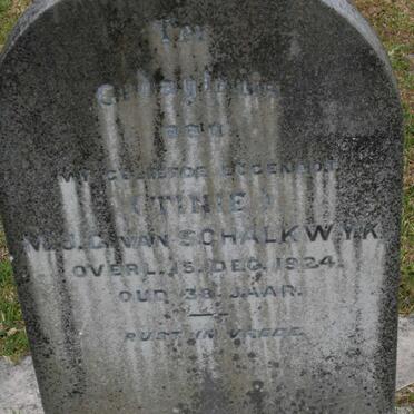 SCHALKWYK M.J.G., van -1924