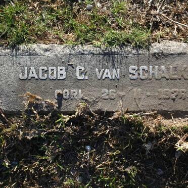 SCHALKWYK Jacob C., van -1926