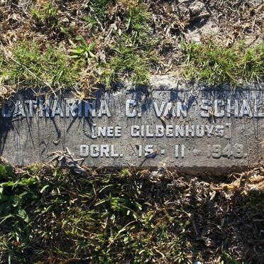 SCHALKWYK Catharina C., van nee GILDENHUYS -1948