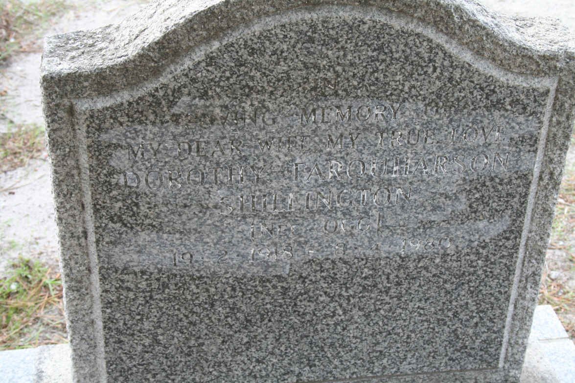 SHILLINGTON Dorothy Farquharson nee OGG 1918-1980