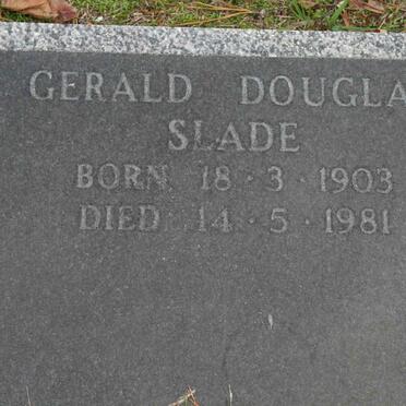 SLADE Gerald Douglas 1903-1981