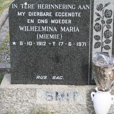SMIT Wilhelmina Maria 1912-1971
