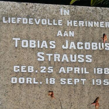 STRAUSS Tobias Jacobus 1888-1957