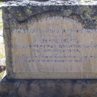 STEPHENSON Charlotte Matilda -1935