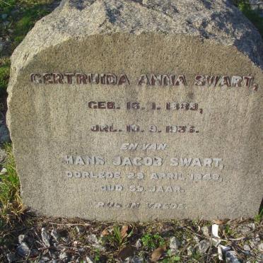 SWART Hans Jacob -1948 &amp; Gertruida Anna 1889-1936