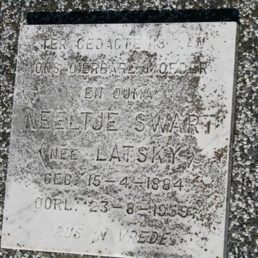 SWART Neeltje nee LATSKY 1884-1959