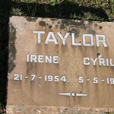 TAYLOR Cyril -1966 &amp; Irene -1954