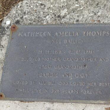 THOMPSON Kathleen Amelia nee BAILIE 1910-1998