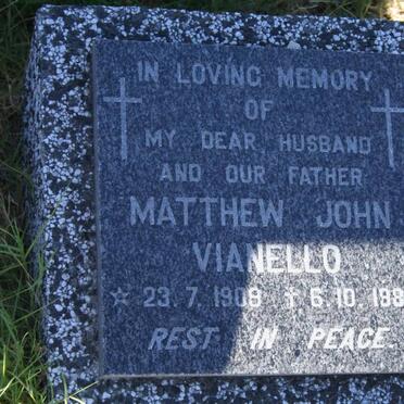 VIANELLO Matthew John 1908-1987