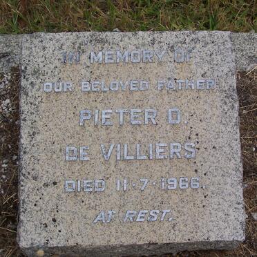 VILLIERS Pieter D., de -1966