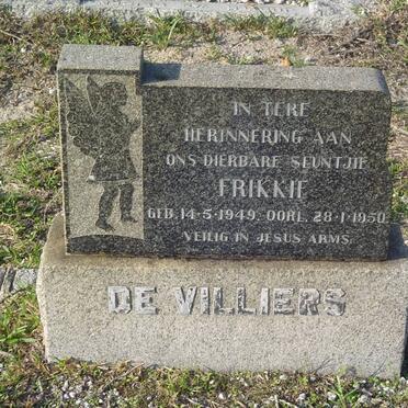 VILLIERS Frikkie, de 1949-1950