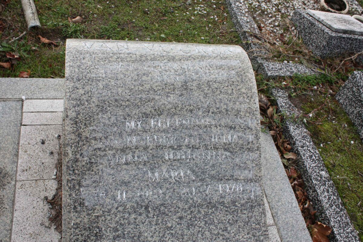 VUUREN Anna Johanna Maria, van 1910-1978