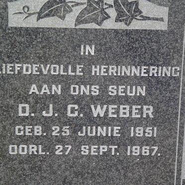 WEBER D.J.G. 1951-1967