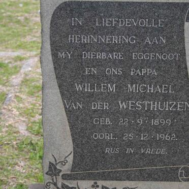 WESTHUIZEN Willem Michael, van der 1899-1962