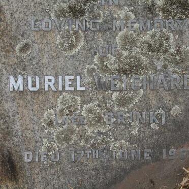 WEICHARDT Muriel nee BRINK -1965