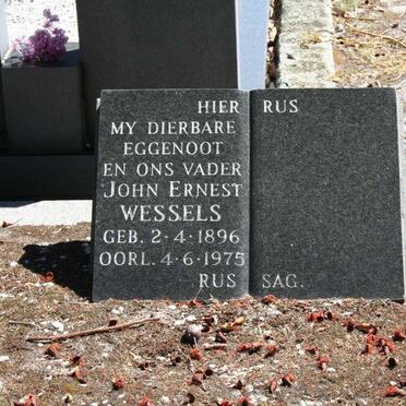 WESSELS John Ernest 1896-1975