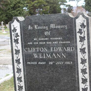 WEIMANN Clifton Edward -1963