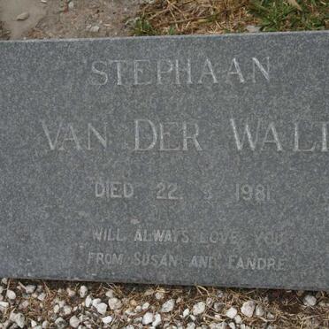 WALT Stephaan, van der -1981