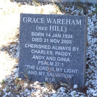 WAREHAM Grace nee HILL 1924-2005