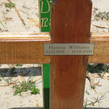 WILLIAMS Hannie 1938-2009
