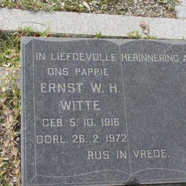 WITTE Ernst W.H. 1916-1972