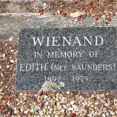 WIENAND Edith nee SAUNDERS 1897-1975