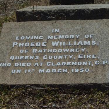 WILLIAMS Phoebe -1950