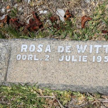 WITT Rosa, de -1957