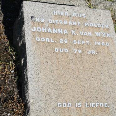 WYK Johanna K., van -1960