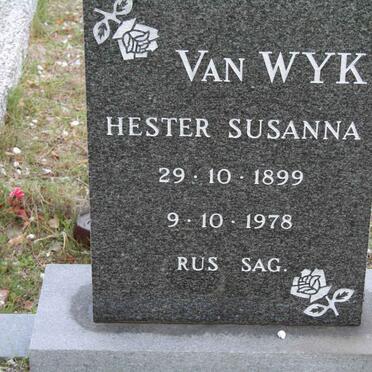 WYK Hester Susanna, van 1899-1978