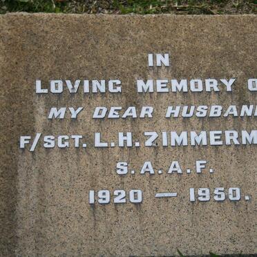 ZIMMERMAN L.H. 1920-1950