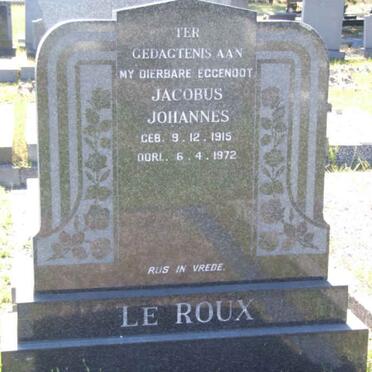 zzROUX Jacobus Johannes, le 1915-1972