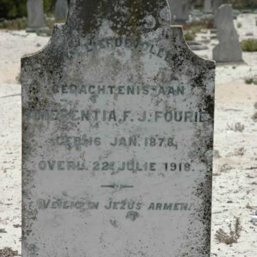 FOURIE Amerentia F.J. 1878-1918