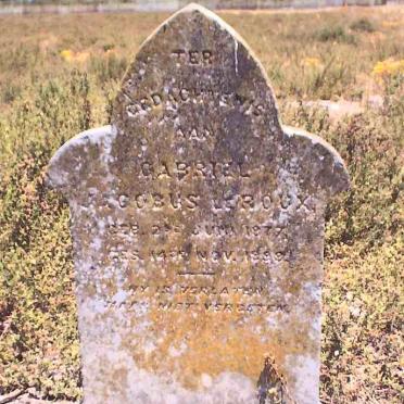 ROUX Gabriel Jacobus, le 1877-1899