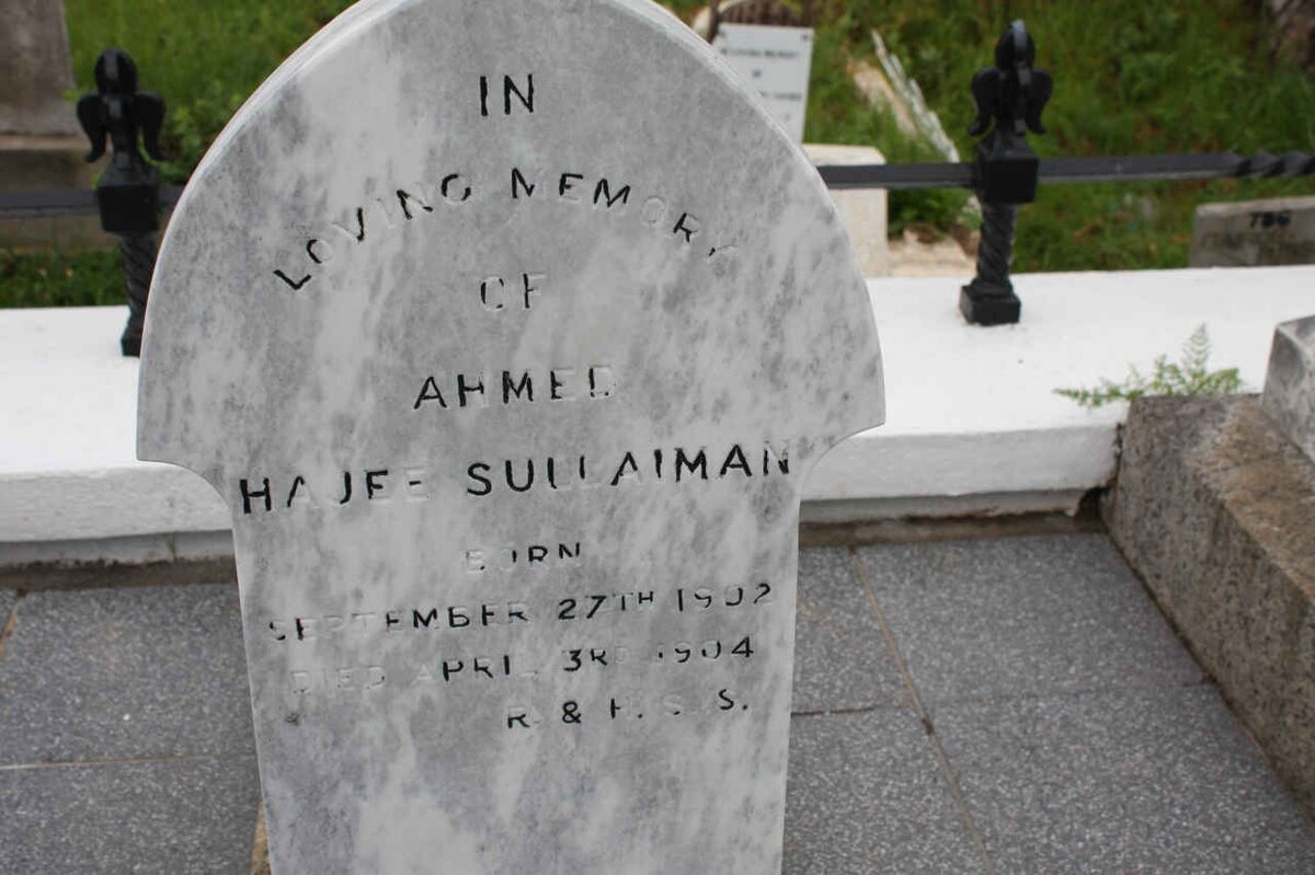 SULLAIMAN Ahmee Hajee 1902-1904