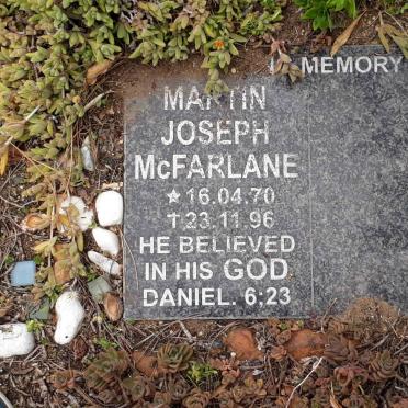 McFARLANE Martin Joseph 1970-1996