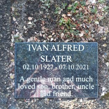 SLATER Ivan Alfred 1927-2021
